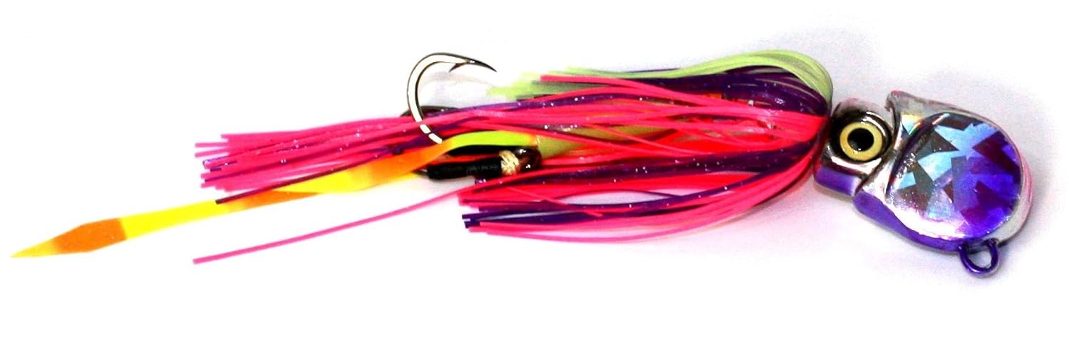 

Braid 4 Hook Thumper Squid Jig, 2-1/4-Ounce, Purple/Pink