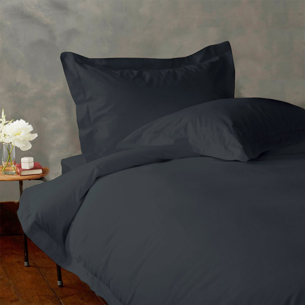 

LACASA BEDDING 600 TC Egyptian cotton Fitted sheet 20" Extra Deep Pocket Italian Finish Solid ( Full , Elephant Grey )