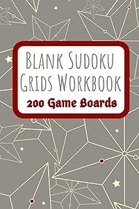 Blank Sudoku Grids Workbook 200 Game Boards: Two Blank Grids per Page Keep your Favorite Puzzles Organized with a Place to write the Puzzle Source ... red accent (Sudoku Puzzle Blank Game Boards)