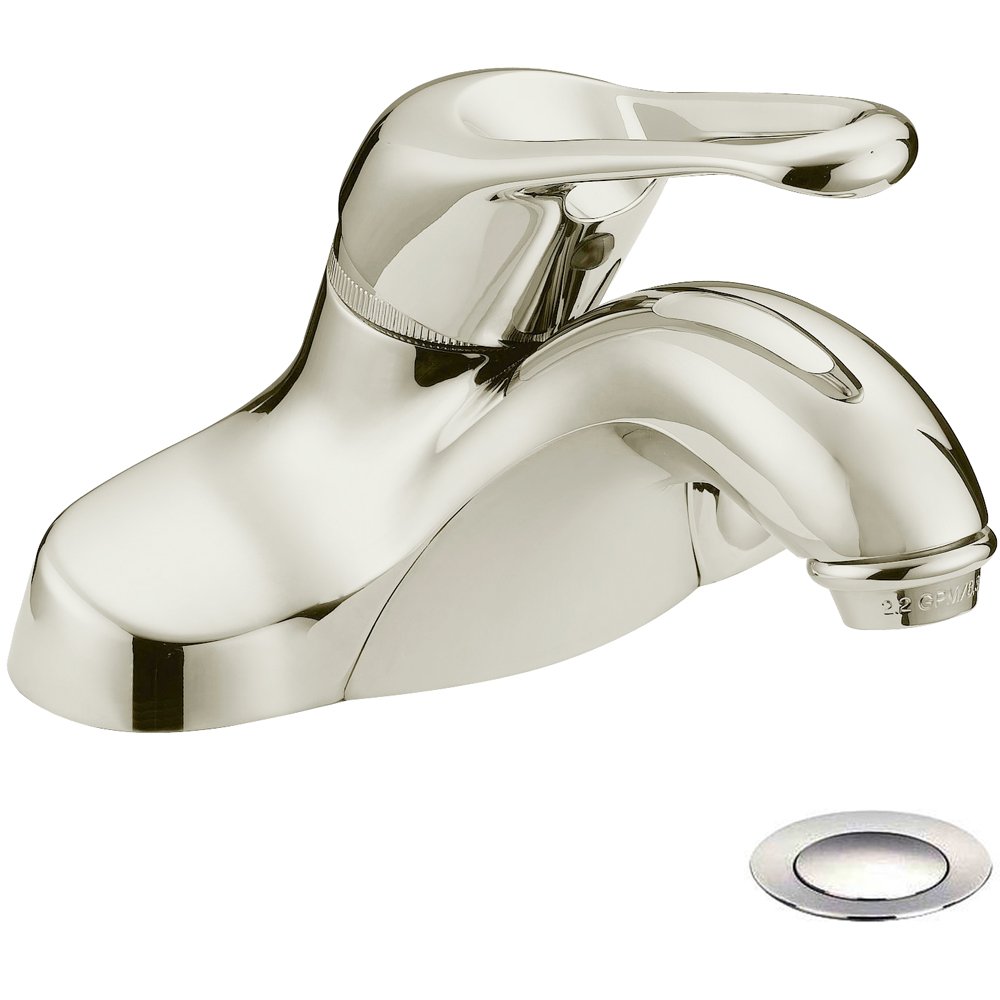 *3 Pack* Designers Impressions Satin Nickel Bathroom Vanity Faucet 615632