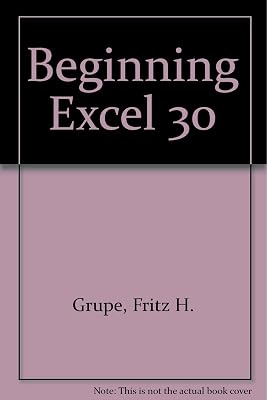 Beginning Excel 30