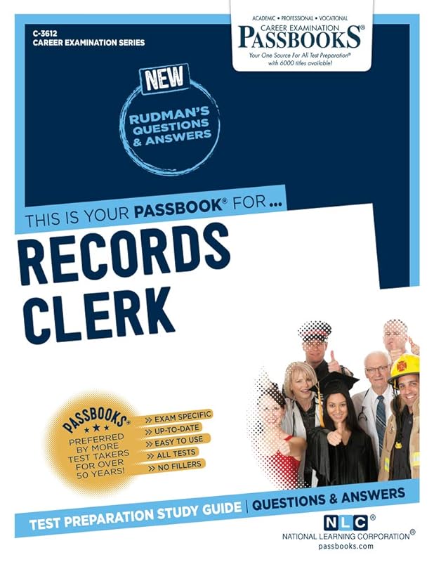 Records Clerk (C-3612): Passbooks Study Guide (3612) (Career Examination Series) by National Learning Corporation