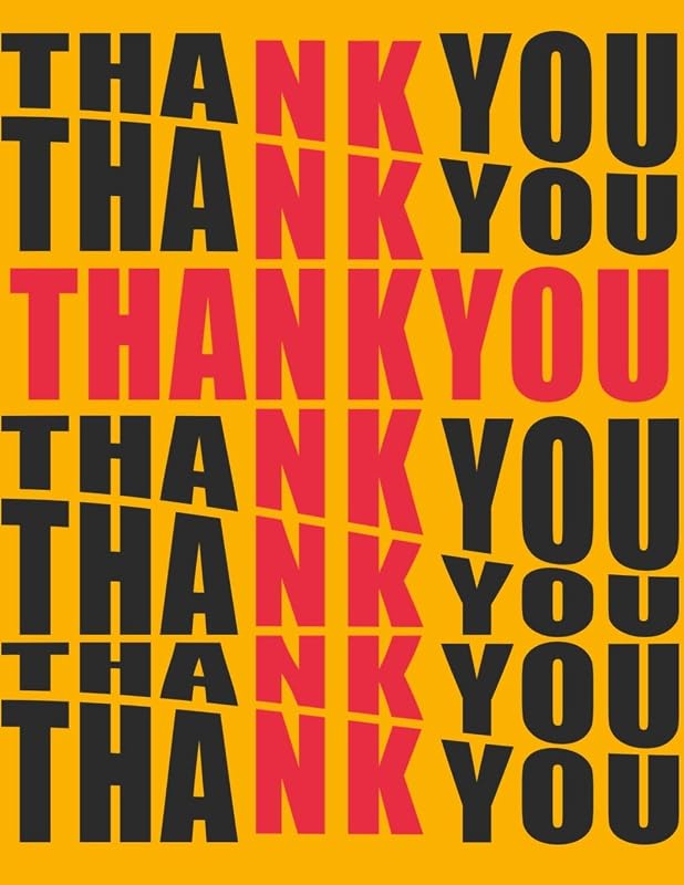 Thank You Christian Inspirational Notebook: 100 Pages 8.5" X 11" Wide Ruled Line Paper by Rwg