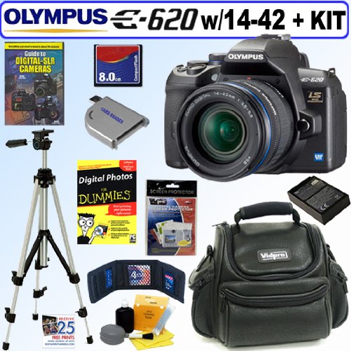 Olympus Evolt E620 12.3MP Live MOS Digital SLR Camera with 1442mm f/3.