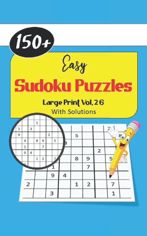 Easy Sudoku Puzzles: Large Print Puzzle Activity Paperback Book For Adults And Kids Vol. 26 by Allayas Inc.