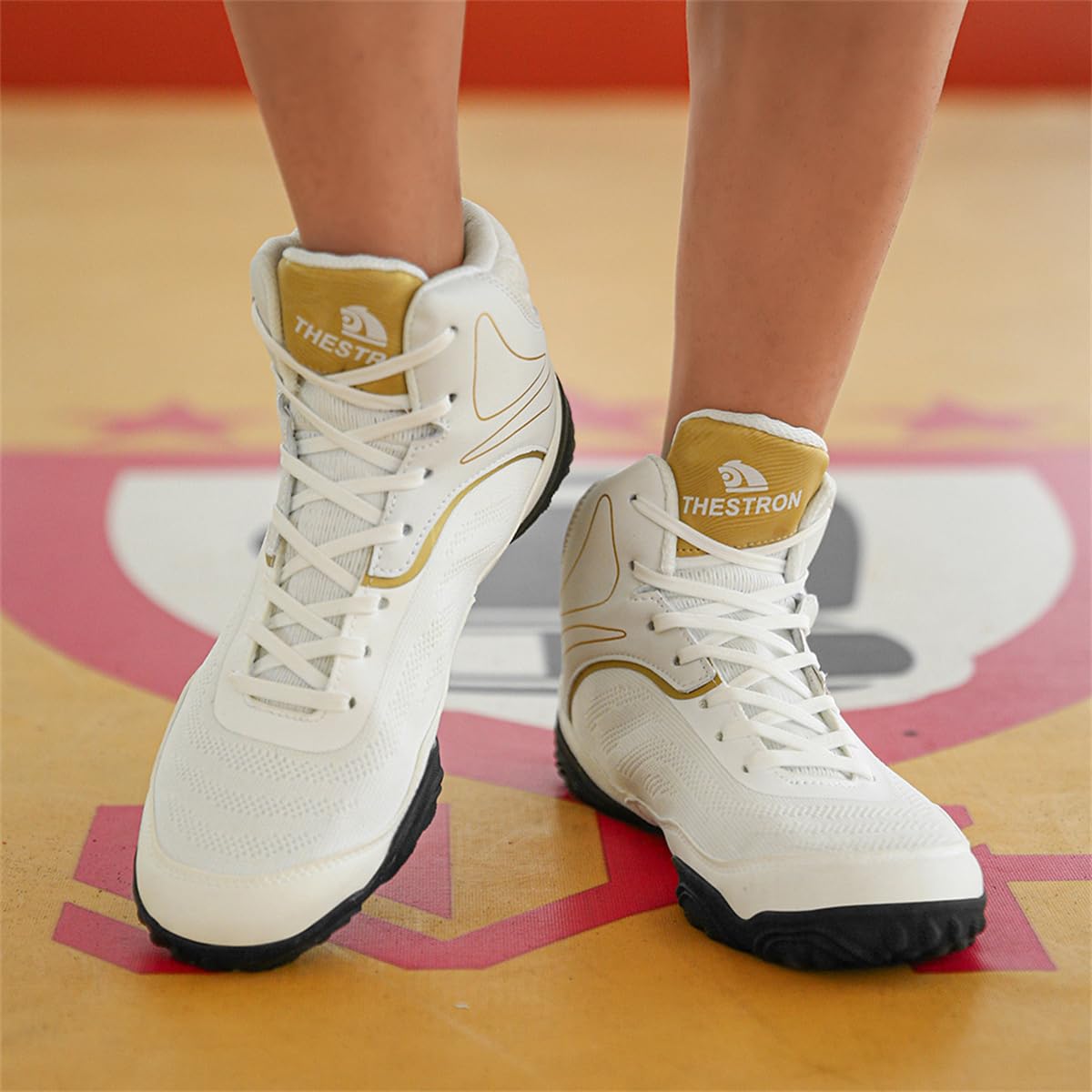 Unisex's Boxing Shoes Boxing Wrestling Footwear Breathable Comfort Breathable Kickboxing Boots Non-Slip Youth Sports Trainers_vogvips.com