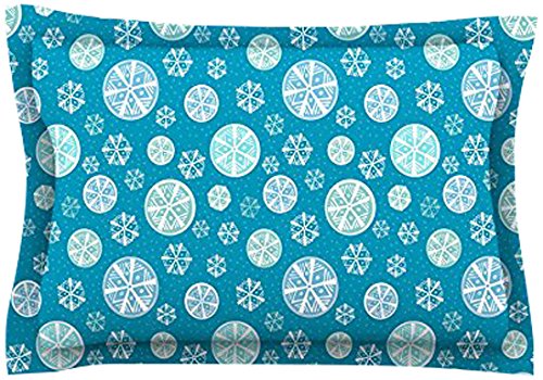 

Kess InHouse Julie Hamilton "Snowflake Sky" Blue Woven Sham, 40 by 20-Inch
