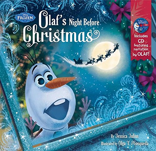 Frozen Olaf's Night Before Christmas Book & CD by Disney Book Group