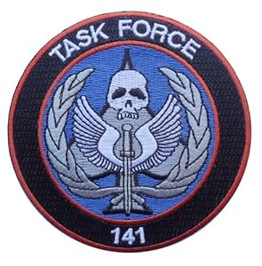Amazon.com: Call of Duty Modern Warfare Task Force 141 Logo [Black/Red ...