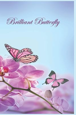 Brilliant Butterfly: 124 Page Softcover, Has Both Lined and/or Blank Pages with a Butterfly Border, College Rule Composition (6” x 9 “).1 Purple