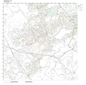 Amazon.com - ZIP Code Wall Map of Allentown, PA ZIP Code Map Laminated ...