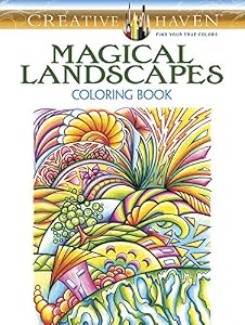 Creative Haven Magical Landscapes Coloring Book by Miryam Adatto