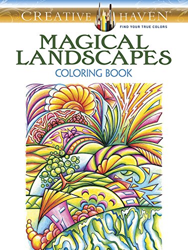 Creative Haven Magical Landscapes Coloring Book by Miryam Adatto