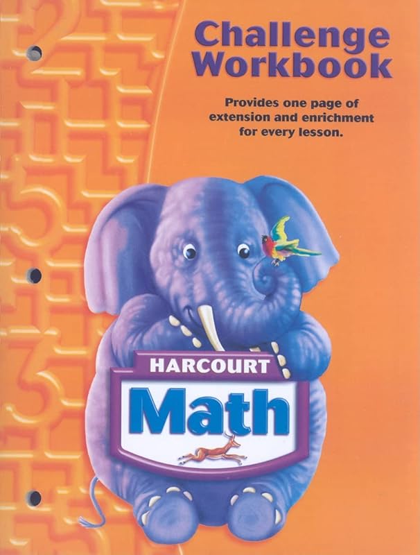 Harcourt Math: Challenge Workbook Grade K by HARCOURT SCHOOL PUBLISHERS