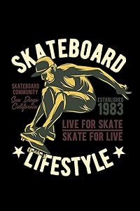 Skateboard. Live for skate: 110 Game Sheets - 660 Tic-Tac-Toe Blank Games | Soft Cover Book for Kids for Traveling & Summer Vacations | Mini Game | ... x 22.86 cm | Single Player | Funny Great Gift by Till Wiek