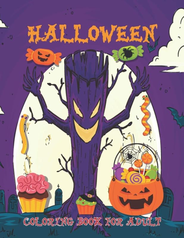 Halloween Coloring Book for Adult: Halloweeen Adults Coloring Book,Scary Halloween Monsters, Witches and Ghouls, Gift Books For Girls and Boys by Md Rabbi Hossain