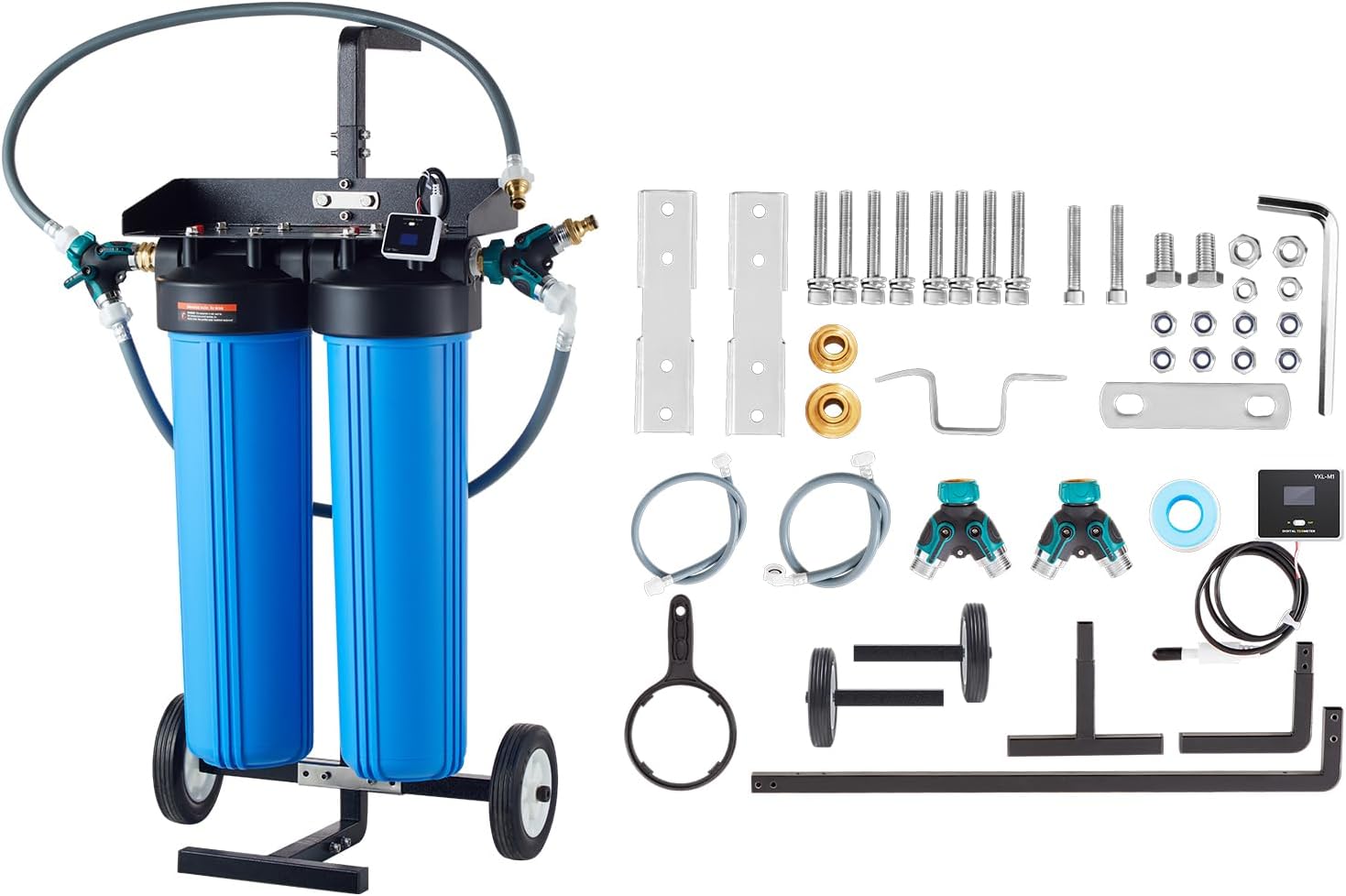 VEVOR Deionized Water System For Car Wash, Premium Water Deionizer For Car Washing With Integrated TDS Meter, Spotless Water Spot Remover Filter_voghion.com