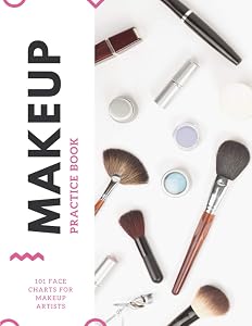 Makeup Practice Book: 101 Face Charts Sheets for Makeup Artists by Simply Planners
