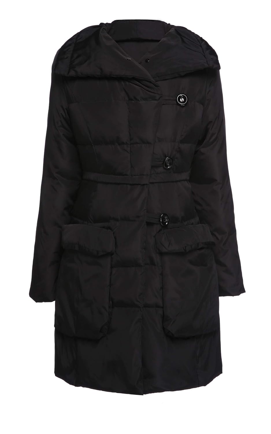 

ACEVOG Stylish Winter Women's Long Sleeve Warm Long Outerwear Down Jacket Coat