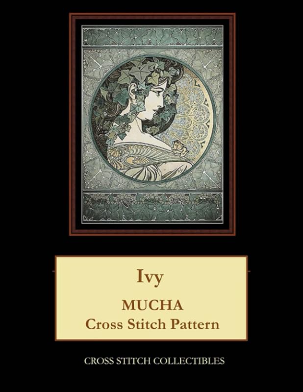 Ivy: Mucha Cross Stitch Pattern by Cross Stitch Collectibles