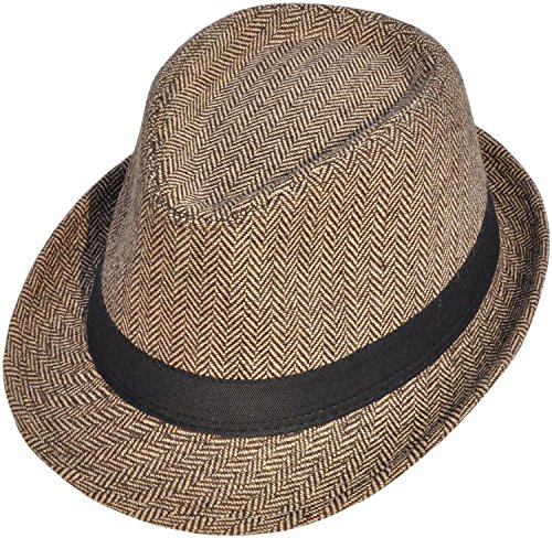 Simplicity Men / Women's Colorful Trilby Golf Fedora Hat