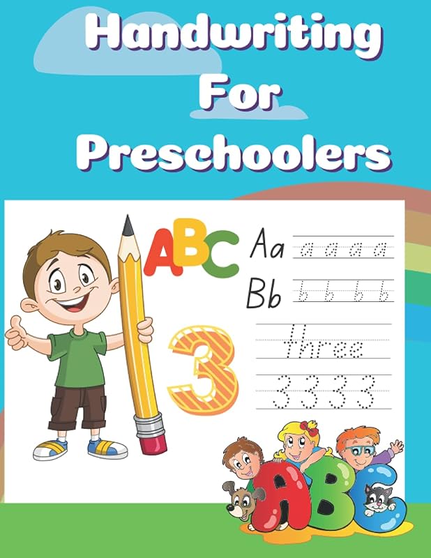 handwriting for preschoolers: alphabets handwriting/trace lines/practice writing/practice numbers for pre k /kindergarten/counting ,coloring animals by igou igouzal press
