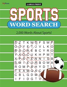 Sports Word Search for Adults (Large Print) by Skip Rocks