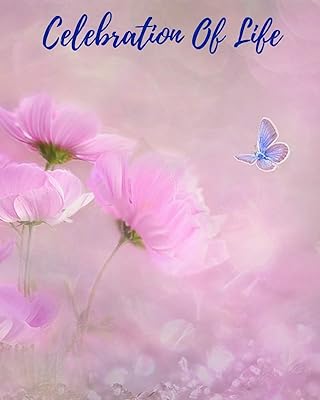 Celebration Of Life: Funeral Guest Book, Memorial Guest Book, Registration Book, Condolence Book, Celebration Of Life Remembrance Book, Contemporary Matte Finish, Paperback