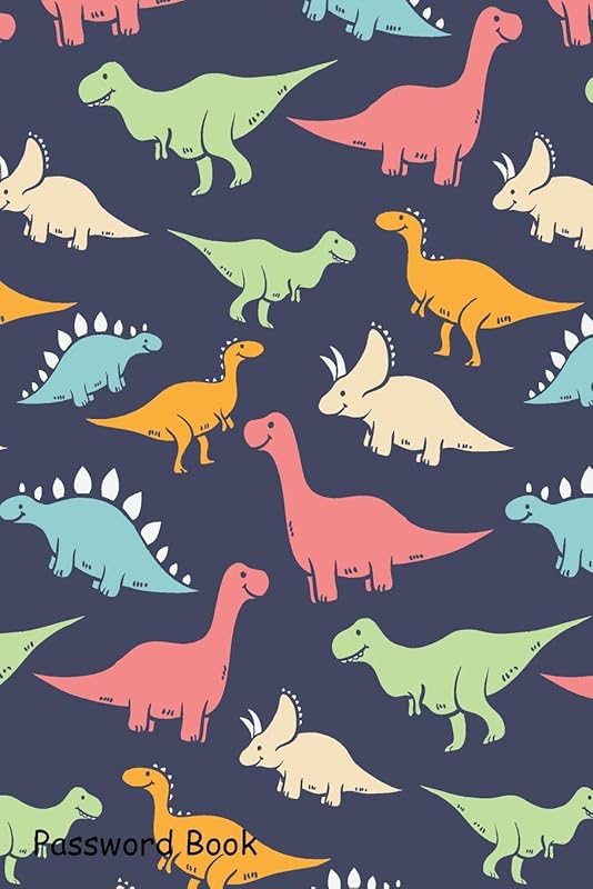 Password Book: Include Alphabetical Index With Colored Kind Of Dinosaurs by Shamrock Logbook
