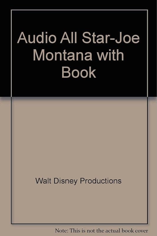 Audio All Star-Joe Montana with Book by Walt Disney Productions