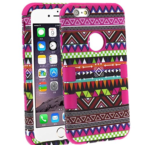 Bessky(TM) New Listing!!2014 Hot Sell iPhone 6 6G 4.7 inch Tribe Combo Hybrid Silicone Hard Case