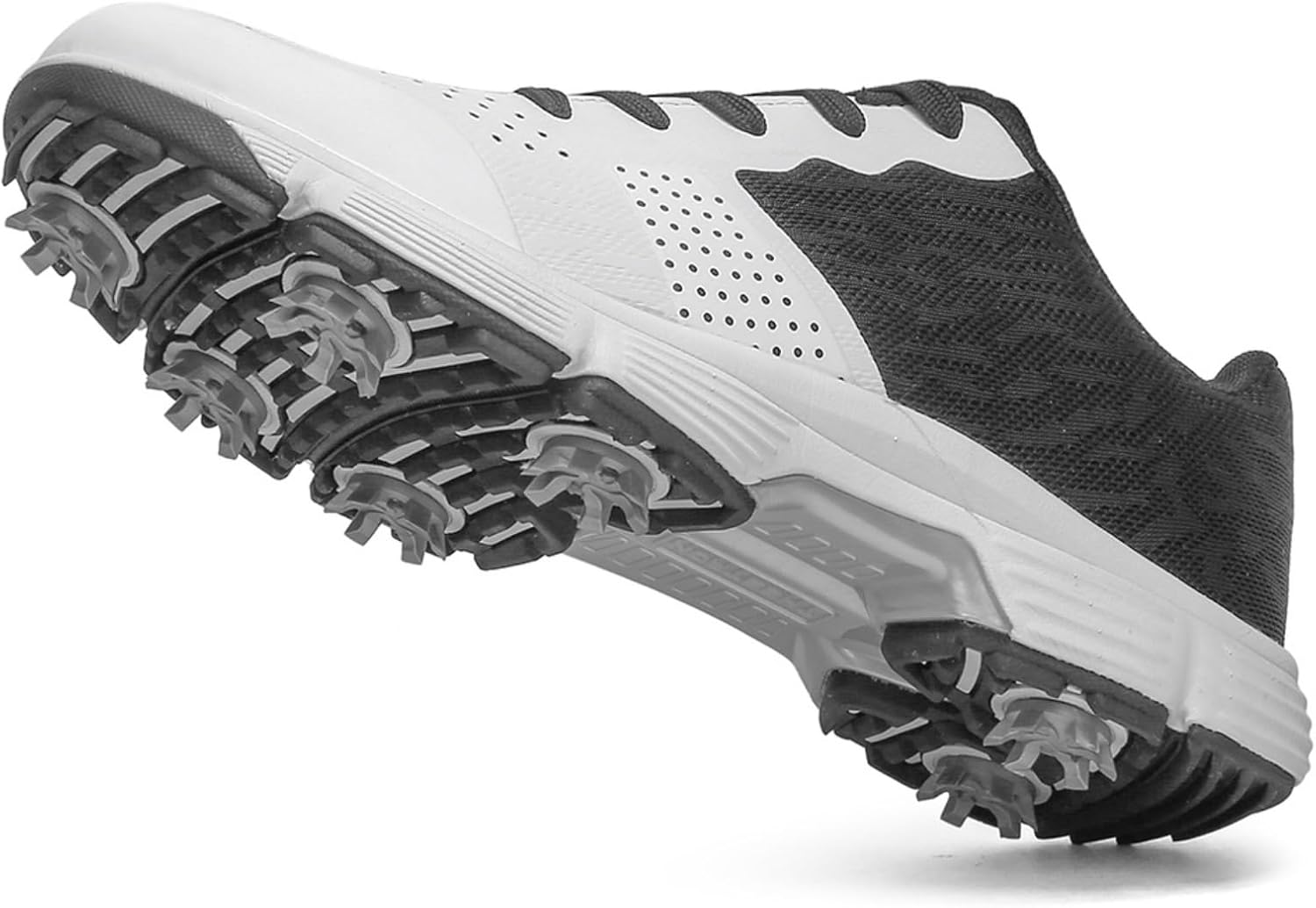 Waterproof With 7 Spikes Golf Shoes For Men - Summer Mens Comfortable Breathable Golf Sport Sneakers Male Walking Footwears- Golf Trainers Shoes_voghion.com