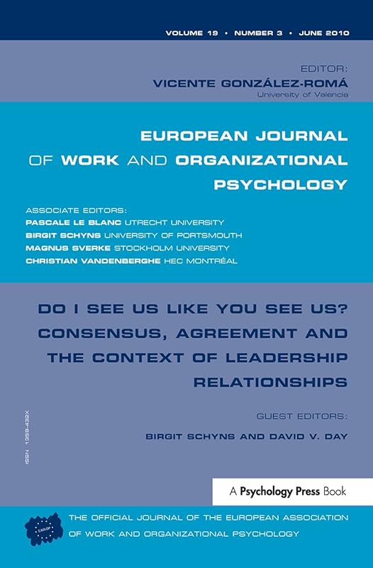 Do I See Us Like You See Us? Consensus, Agreement, and the Context of Leadership Relationships: A Special Issue of the European Journal of Work and ... of Work and Organizational Psychology) by Birgit Schyns