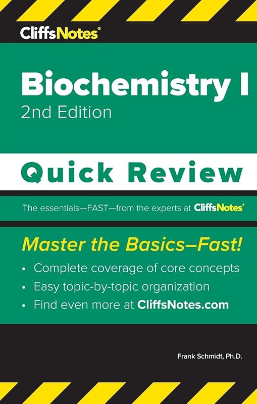 CliffsNotes Biochemistry I: Quick Review by Frank Schmidt