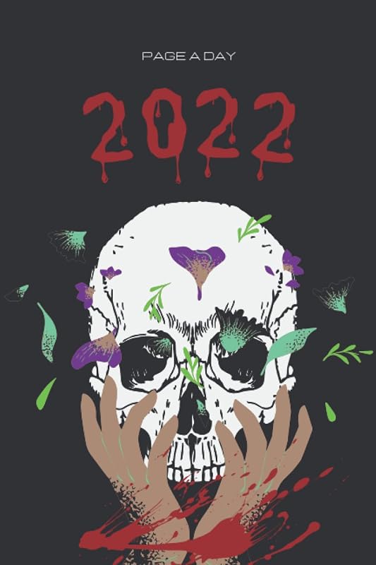 2022 SKULL DIARY: 365 days diary -Saturday & Sunday full pages -2022 Yearly planner –RULED, Sarcaskull INTROVERT TO THE BONE by Successkull House