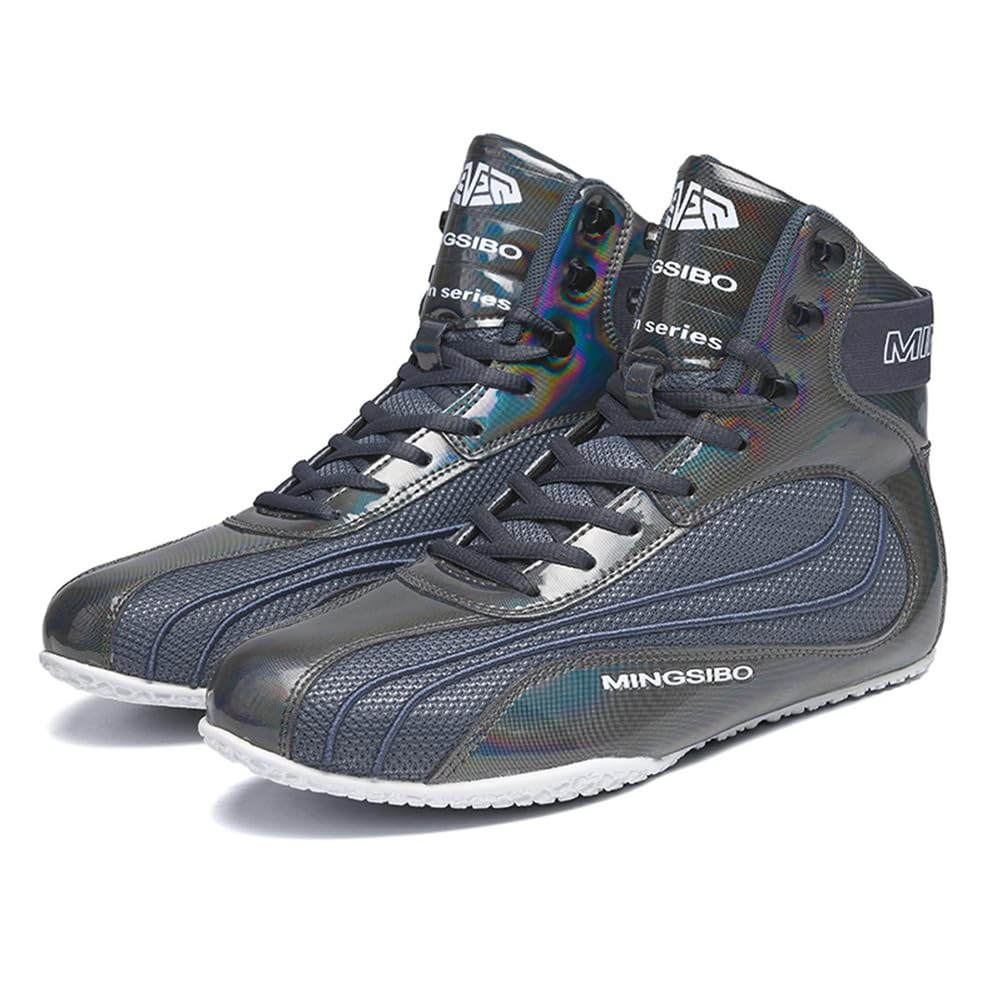 Boxing Shoes For Men Women Lightweight High Top Sneakers Breathable Athletic Sports Training Shoes With High Support_vogvips.com