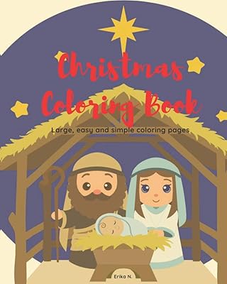 Christmas Coloring Book: Large, Easy and Simple Coloring Pages