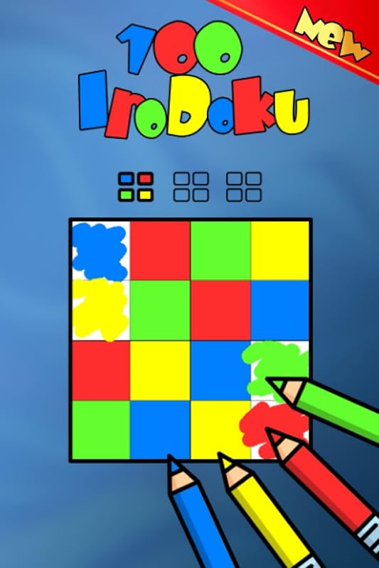 Irodoku: The logic puzzle coloring book - easy (Irodoku blocks of 4 - easy, medium, hard) by Emily Hanf