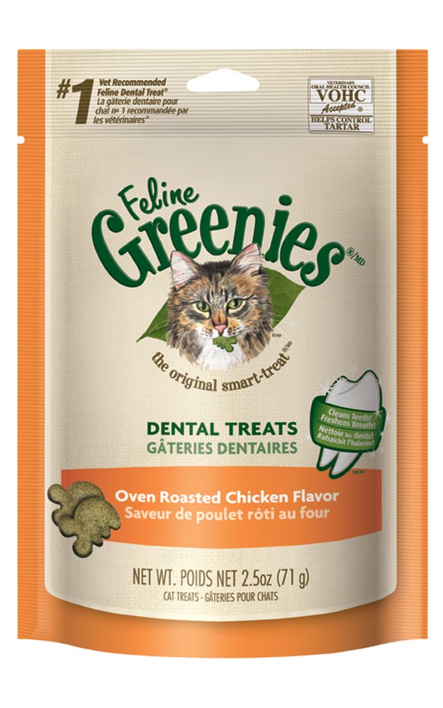 feline greenies dental treats for cats oven roasted chicken - 2.