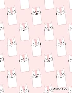 Sketch Book: Sketch Book For Artists: Drawing, Writing, Sketches, Doodling: Sketch Pad (Cute Cats Pattern)