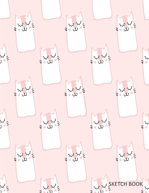 Sketch Book: Sketch Book For Artists: Drawing, Writing, Sketches, Doodling: Sketch Pad (Cute Cats Pattern) by Lartiste Studio