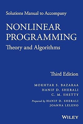 Solutions Manual to accompany Nonlinear Programming: Theory and Algorithms