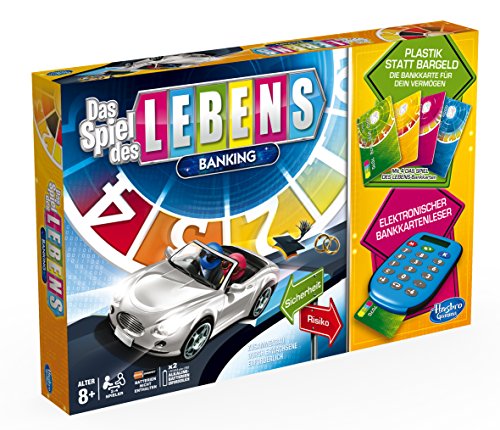 Hasbro A6769100 – Spiel des Lebens Banking, Familien-Brettspiel, deutsche Version