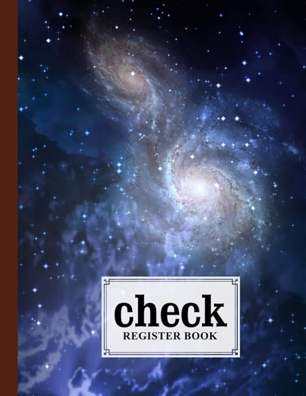 Check Register Book: Premium Space Galaxy Cover Check Register Book, Payment Record Accounting Ledger Book, 120 Pages, Size 8.5" x 11" by Siegbert Stadler by Siegbert Stadler