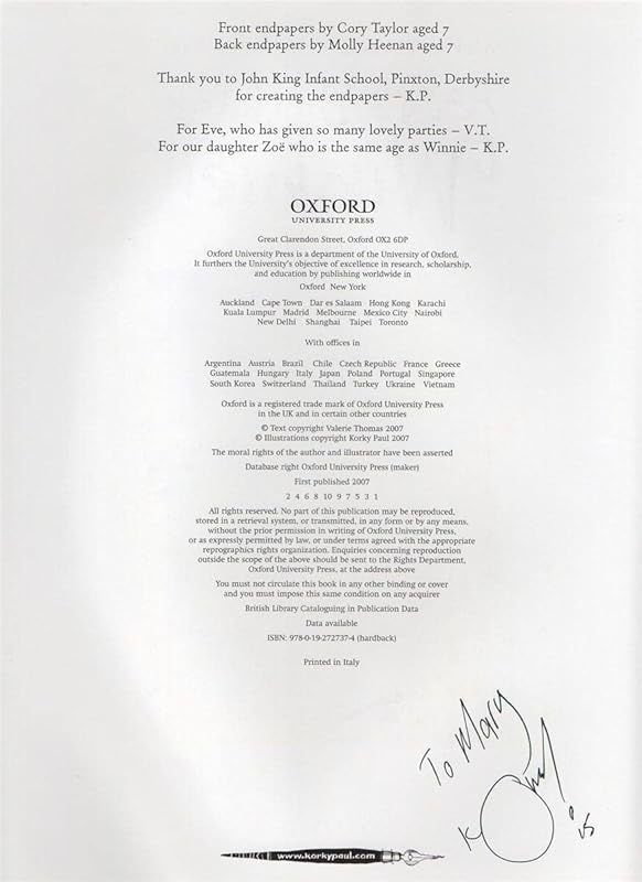 Happy Birthday Winnie by Valerie Thomas