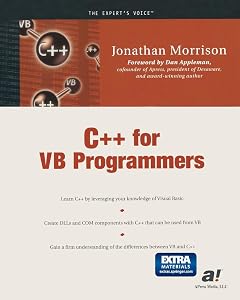 C++ for VB Programmers by Jonathan Morrison