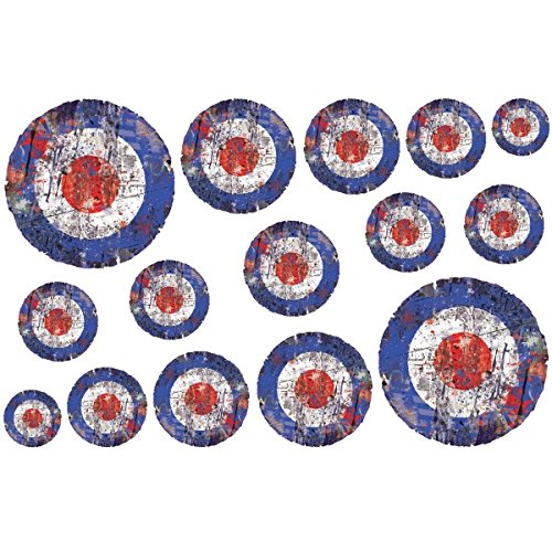 Algopix Similar Product 5 - Retro Planet Mod Bullseyes Distressed