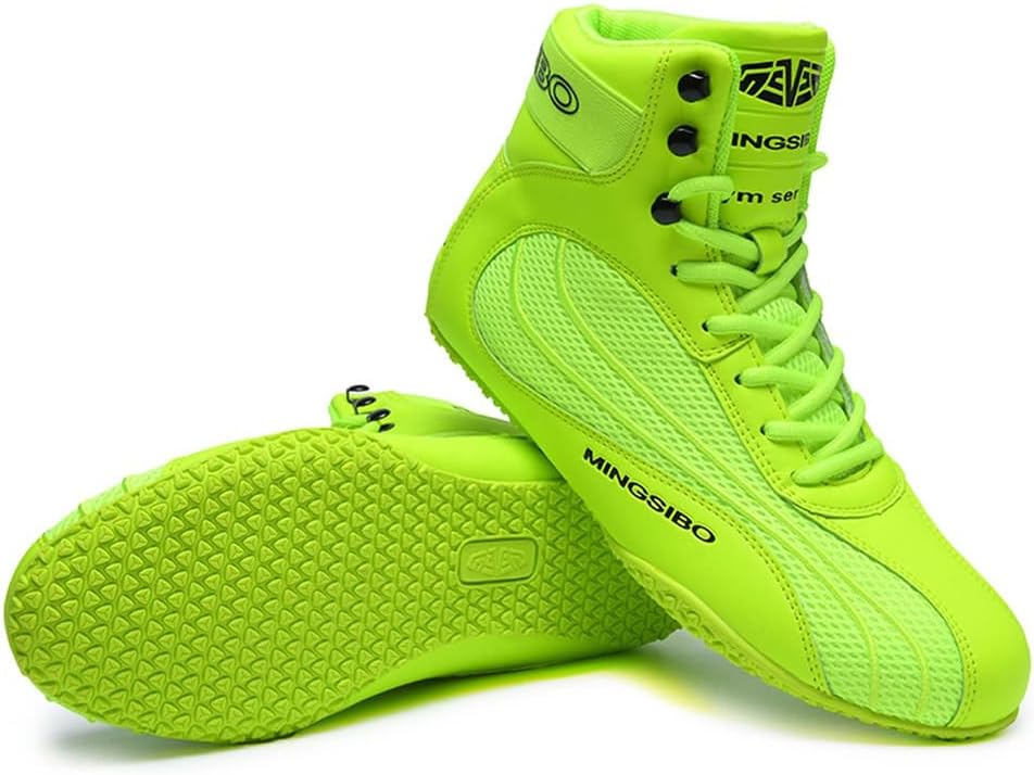 Boxing Shoes For Men Women Lightweight High Top Sneakers Breathable Athletic Sports Training Shoes With High Support_vogvips.com