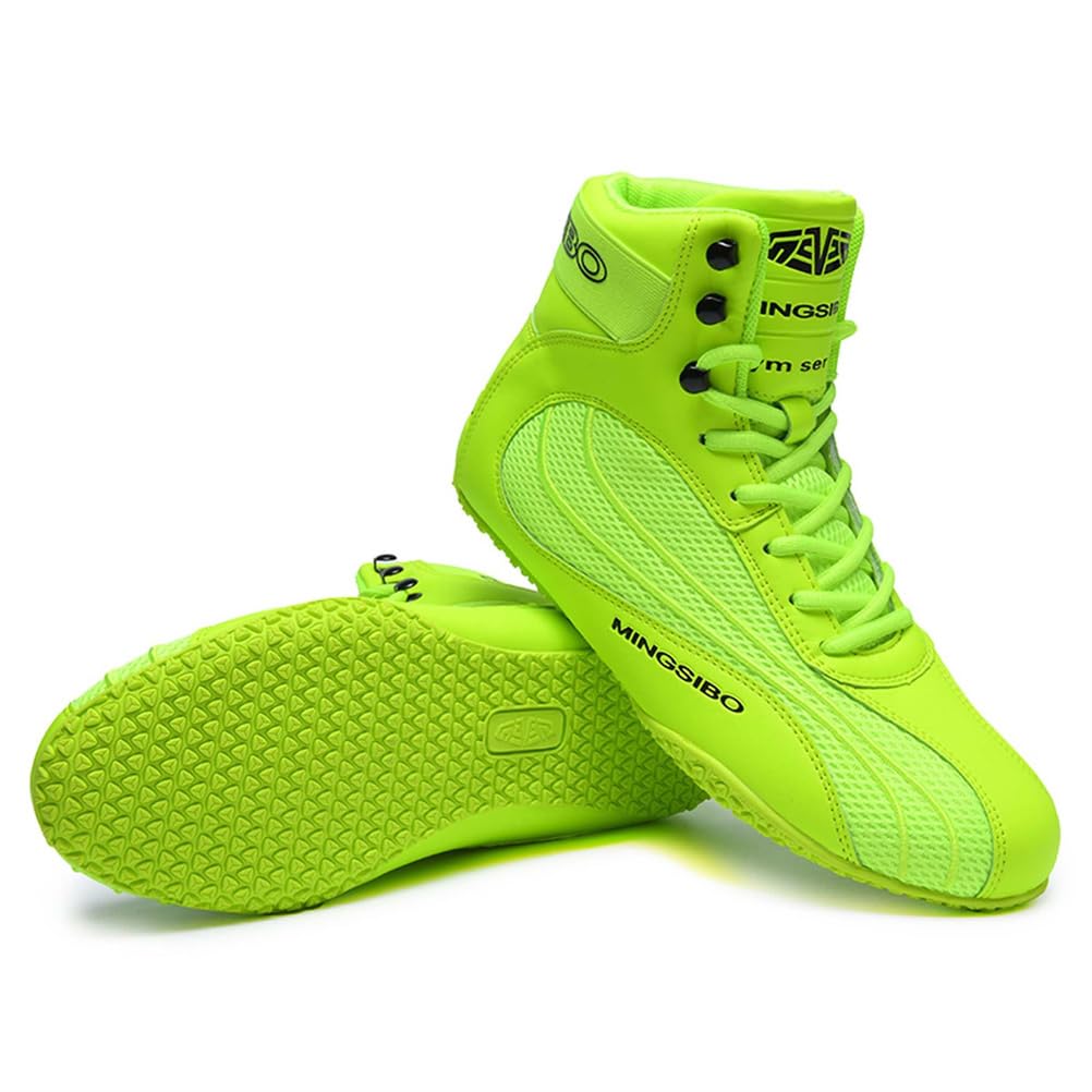 Boxing Shoes For Men Women Lightweight High Top Sneakers Breathable Athletic Sports Training Shoes With High Support_vogvips.com