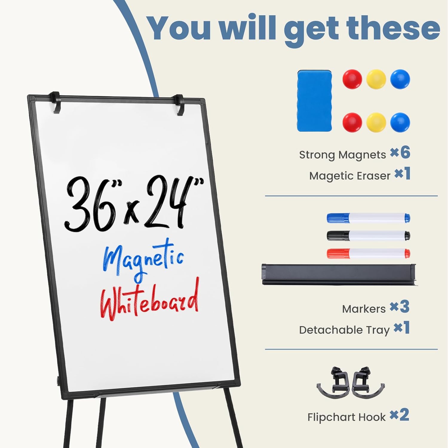 Portable Magnetic Dry Erase Board - 36x24 Inches | Ubuy - View #6